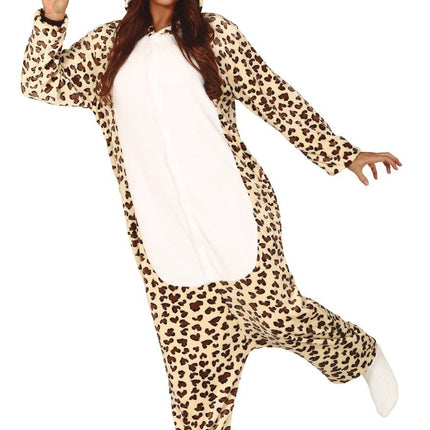 Feestbazaar Luipaard Jumpsuit Volwassenen