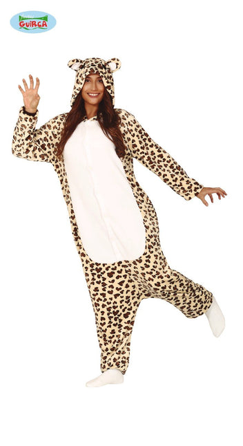Feestbazaar Luipaard Jumpsuit Volwassenen