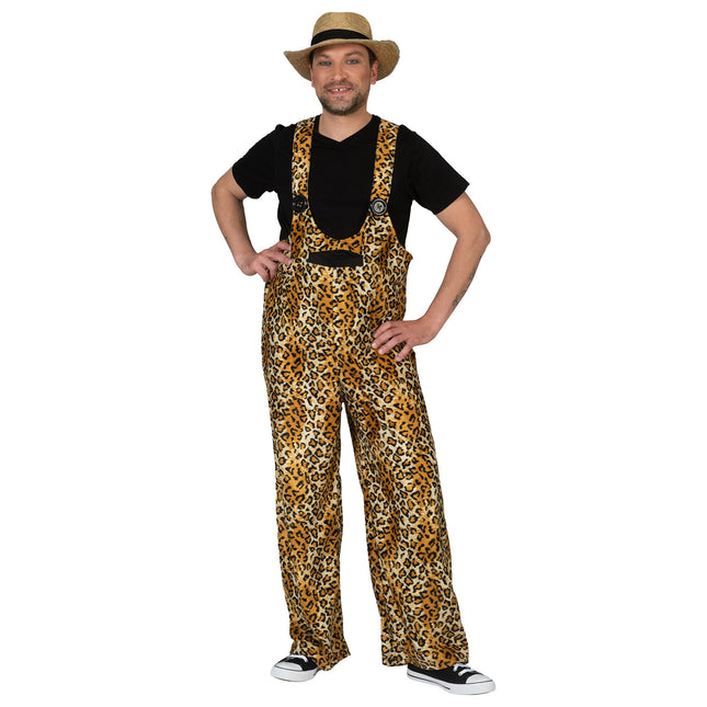 Feestbazaar Luipaard Tuinbroek Heren