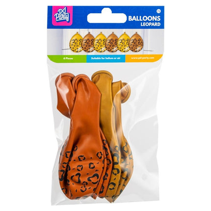 Feestbazaar Luipaardprint Ballonnen (6st)