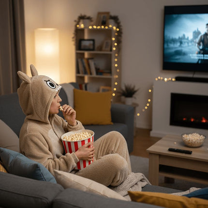 Feestbazaar Lulu Monster Onesie Beige Vrouw