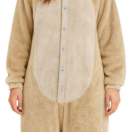 Feestbazaar Lulu Monster Onesie Beige Vrouw