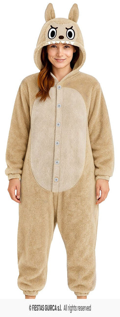 Feestbazaar Lulu Monster Onesie Beige Vrouw