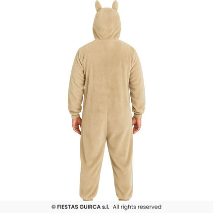 Feestbazaar Lulu Monster Onesie Heren Bruin