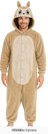 Feestbazaar Lulu Monster Onesie Heren Bruin