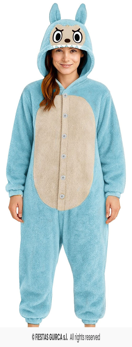 Feestbazaar Lulu Monster Onesie Vrouw Blauw