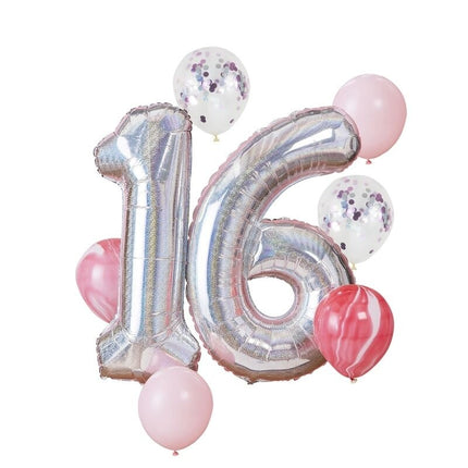 Feestbazaar Luxe Ballon Bundel 16 Jaar