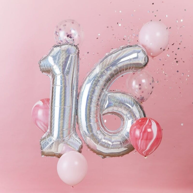 Feestbazaar Luxe Ballon Bundel 16 Jaar
