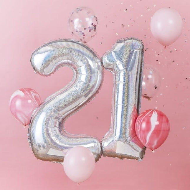 Feestbazaar Luxe Ballon Bundel 21 Jaar