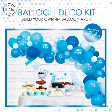 Feestbazaar Luxe Ballon Decoratie Set Blauw