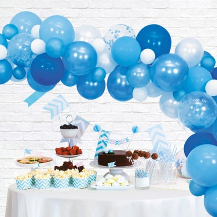 Feestbazaar Luxe Ballon Decoratie Set Blauw