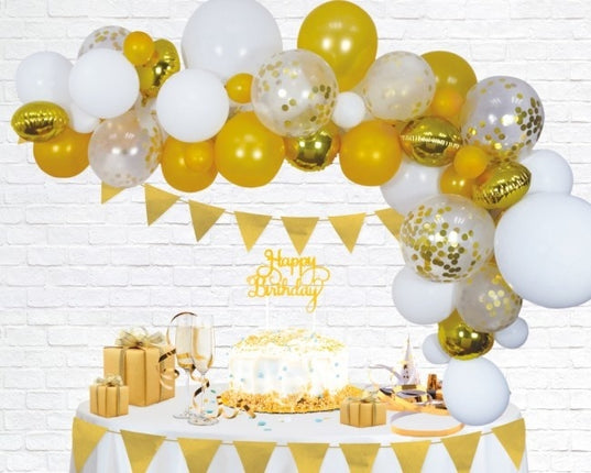 Feestbazaar Luxe Ballon Decoratie Set Goud