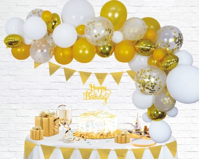 Feestbazaar Luxe Ballon Decoratie Set Goud