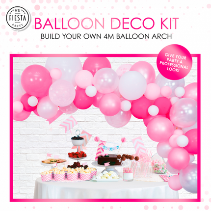 Feestbazaar Luxe Ballon Decoratie Set Pink
