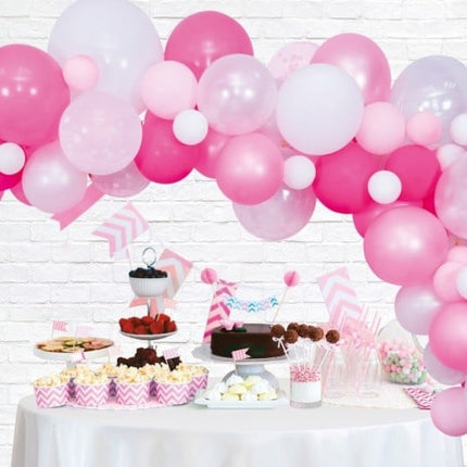 Feestbazaar Luxe Ballon Decoratie Set Pink