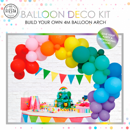 Feestbazaar Luxe Ballon Decoratie Set Rainbow