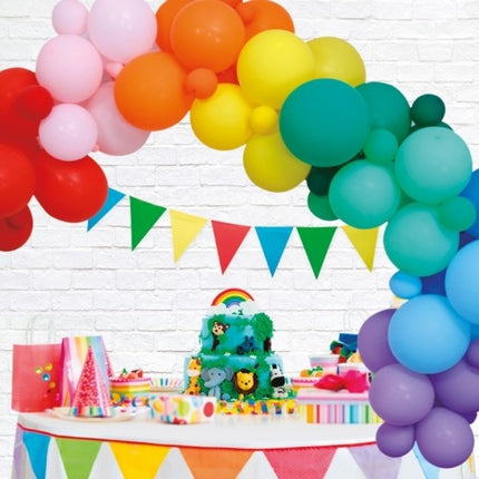 Feestbazaar Luxe Ballon Decoratie Set Rainbow