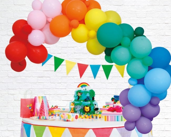 Feestbazaar Luxe Ballon Decoratie Set Rainbow