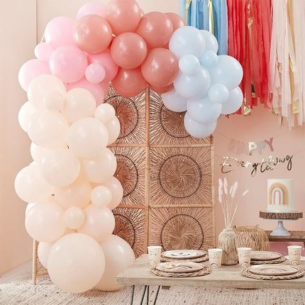 Feestbazaar Luxe Ballonnenboog Muted Pastels Backdrop