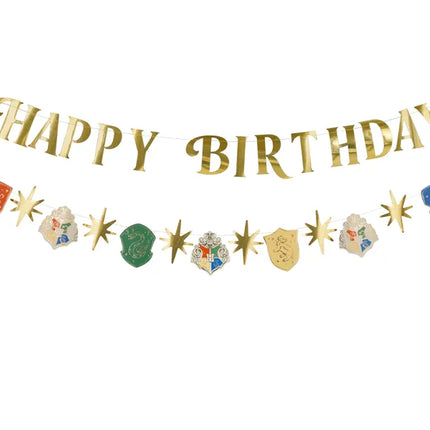 Feestbazaar Luxe Banner Harry Potter Happy Birthday Gold (2m)