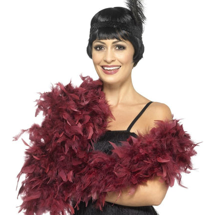 Feestbazaar Luxe Boa Bordeaux Rood 80gr