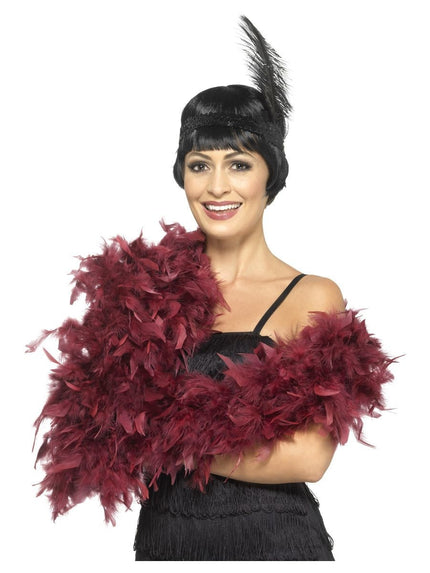 Feestbazaar Luxe Boa Bordeaux Rood 80gr