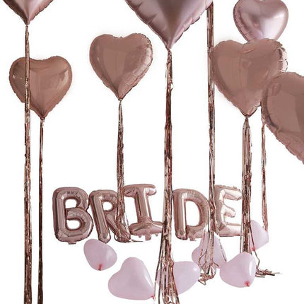 Feestbazaar Luxe Bride Ballon Set Rose Goud