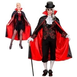 Feestbazaar Luxe cape met kraag 135 cm