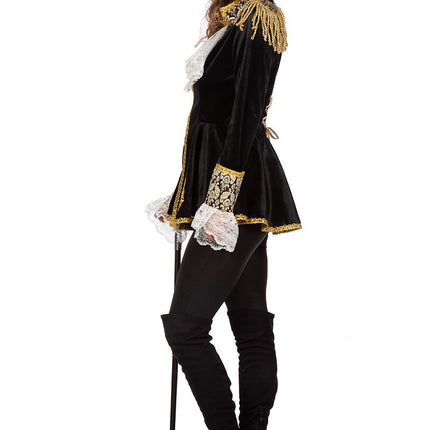 Feestbazaar Luxe Jas Markiezin Zwart Borch