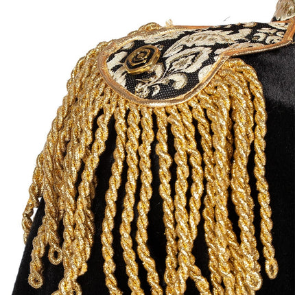 Feestbazaar Luxe Jas Markiezin Zwart Borch