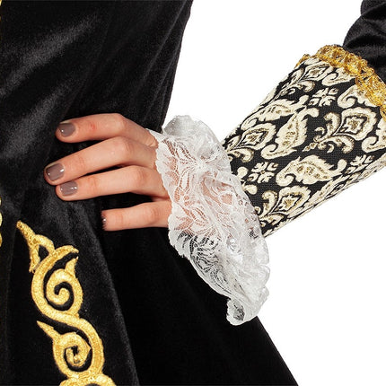 Feestbazaar Luxe Jas Markiezin Zwart Borch