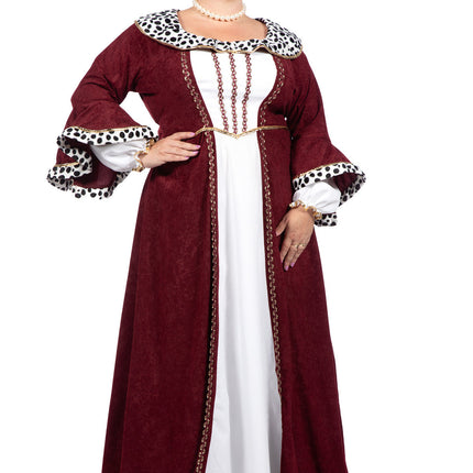 Feestbazaar Luxe Koninginnen Jurk Bordeaux