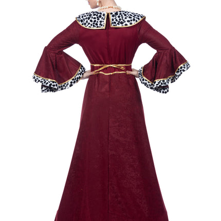 Feestbazaar Luxe Koninginnen Jurk Bordeaux