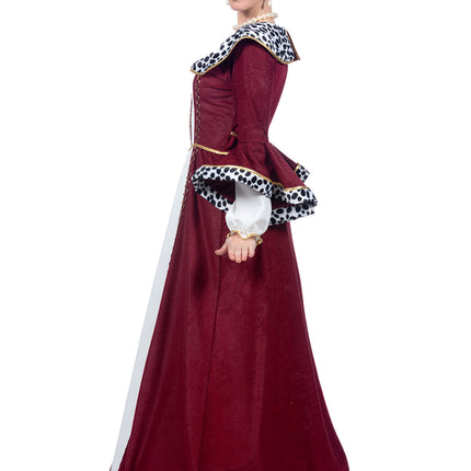 Feestbazaar Luxe Koninginnen Jurk Bordeaux