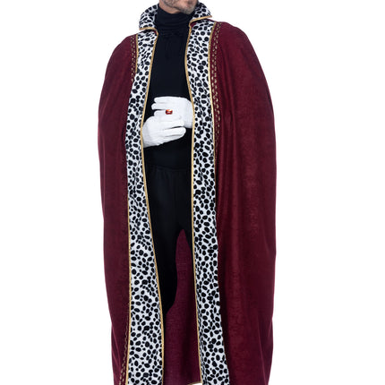 Feestbazaar Luxe Koningsmantel Heren Bordeaux