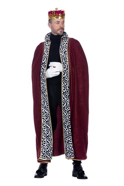 Feestbazaar Luxe Koningsmantel Heren Bordeaux