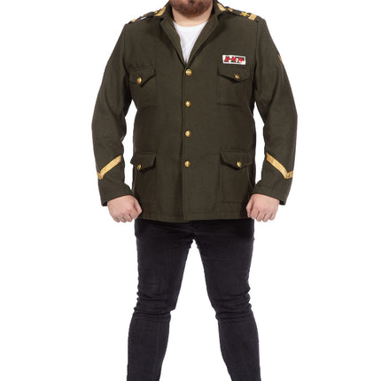 Feestbazaar Luxe Legerofficier Jas Militair Heren