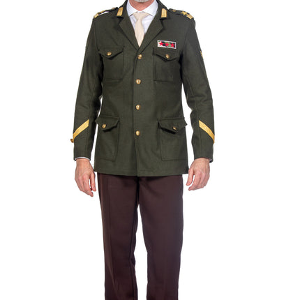 Feestbazaar Luxe Legerofficier Jas Militair Heren