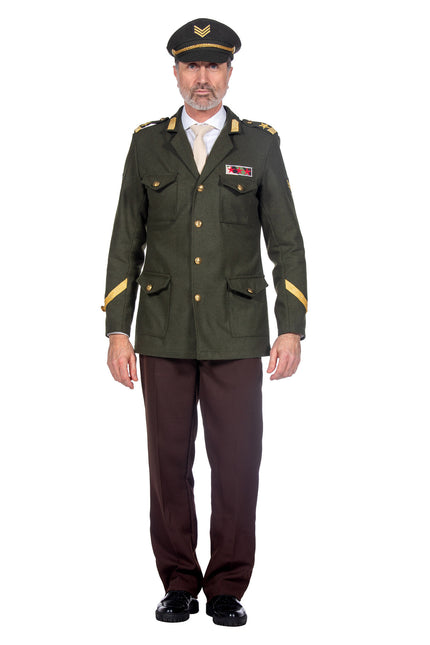 Feestbazaar Luxe Legerofficier Jas Militair Heren
