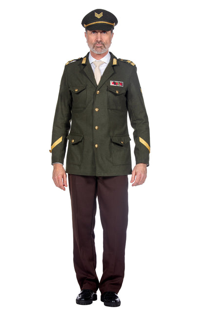 Feestbazaar Luxe Legerofficier Jas Militair Heren