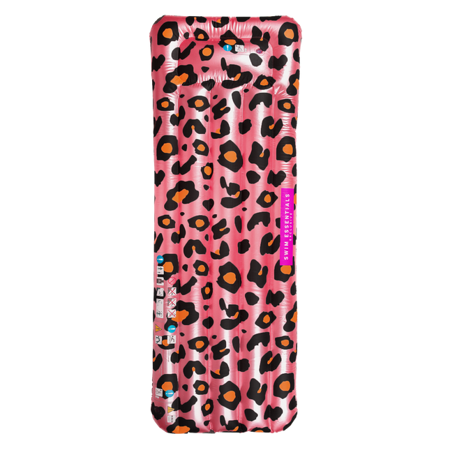 Feestbazaar Luxe Luchtbed Panterprint Rose Goud