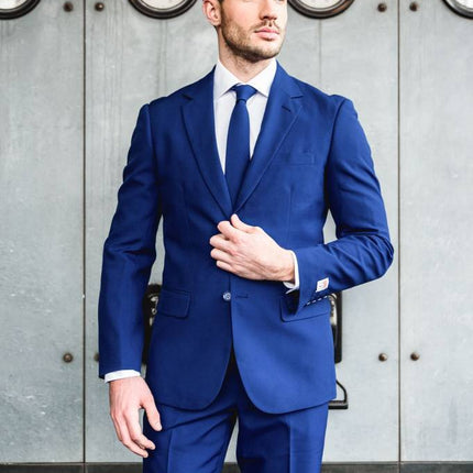 Feestbazaar Luxe Maatpak Heren Blauw