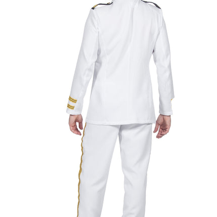 Feestbazaar Luxe Navy Officier Kostuum Heren
