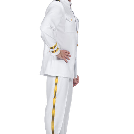 Feestbazaar Luxe Navy Officier Kostuum Heren