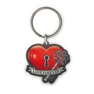 Feestbazaar Luxe sleutelhanger Hart 'Love Forever'