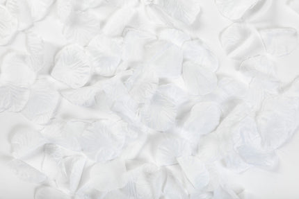 Feestbazaar Luxe witte rozenblaadjes