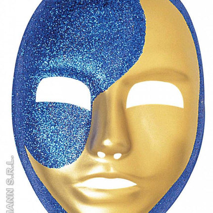 Feestbazaar Maanmasker glitter pvc