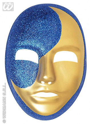 Feestbazaar Maanmasker glitter pvc