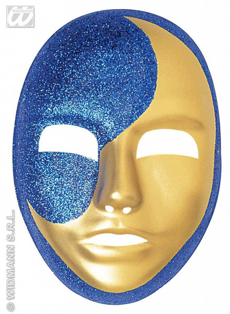 Feestbazaar Maanmasker glitter pvc