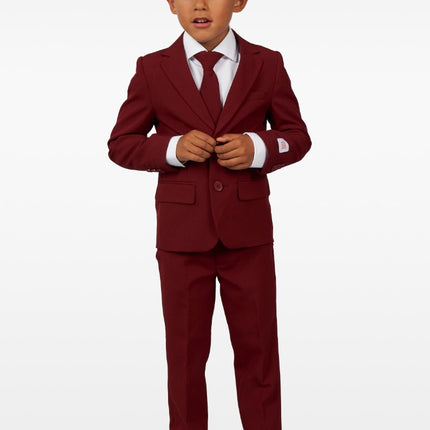 Feestbazaar Maatpak Chic Jongen Burgundy Opposuits